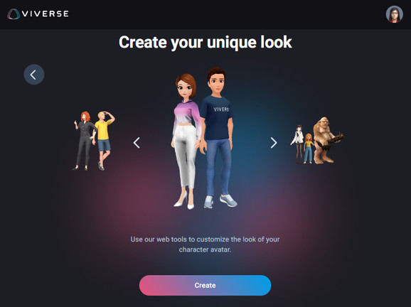 Creating Avatars – VIVERSE for Business Help Center